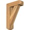 Ekena Millwork Traditional Craftsman Rough Sawn Bracket w/ Offset Brace, Western Red Cedar, 6"W x 18"D x 26"H BKT0604X18X26TRA04RWR - alternate 1